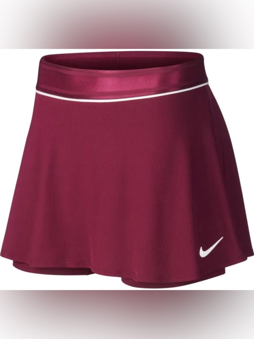 Nike Court Dry Flounce Skirt - bordeaux/white/whitel